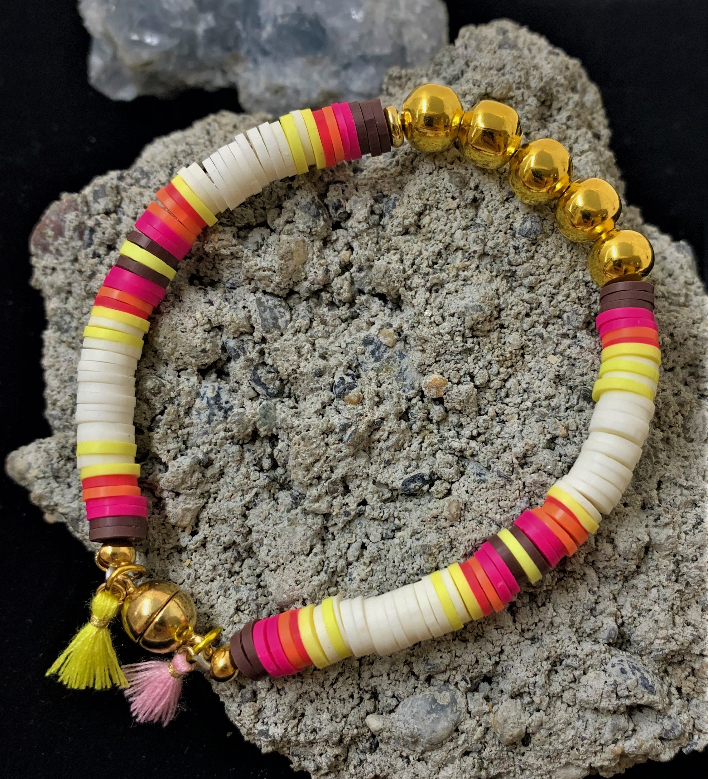 Perles Heishi - Marron (5 g ~100 pces)