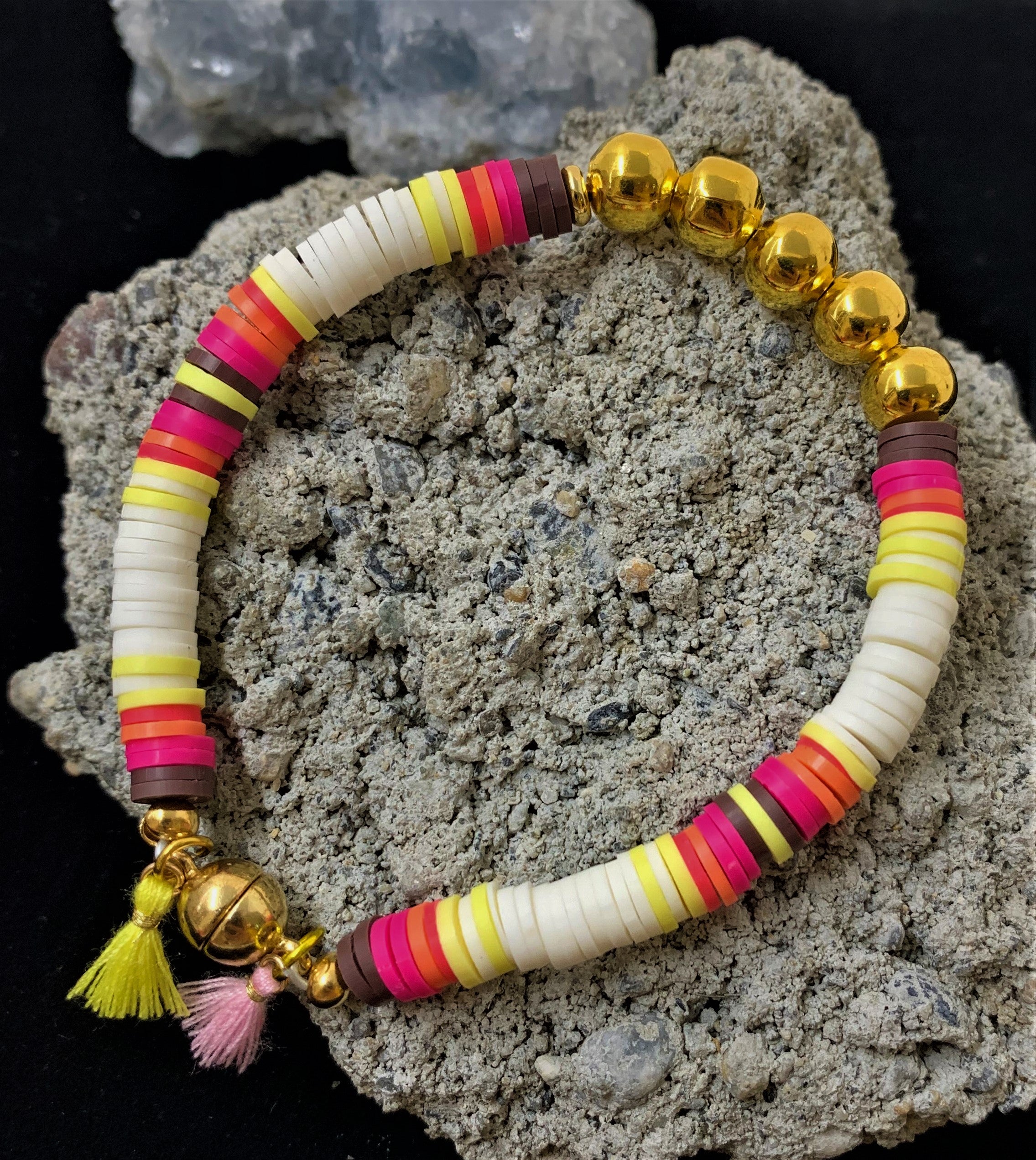 Perles Heishi - Marron (5 g ~100 pces)