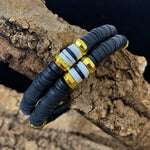 Perles Heishi - Noir  (5 g ~100 pces)