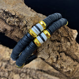 Perles Heishi - Noir  (5 g ~100 pces)