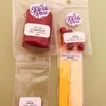 Ronde 8 - Agate Naturelle Rayée rouge foncé (10 pces)