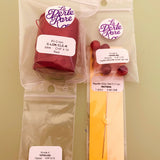 Ronde 8 - Agate Naturelle Rayée rouge foncé (10 pces)