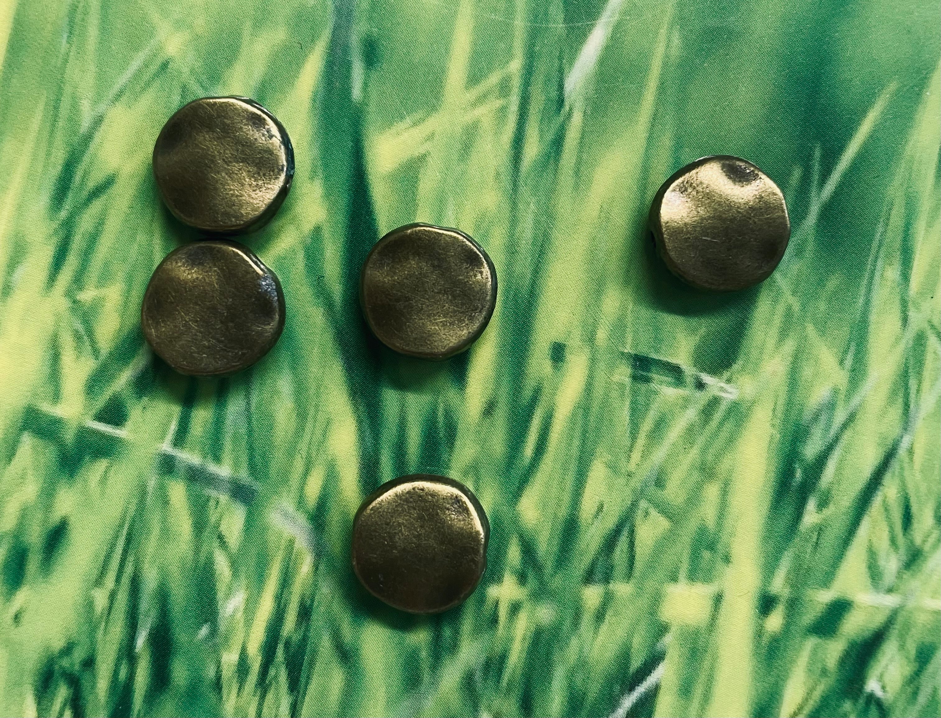 Perles en alliage de style tibétain, bronze antique (5 pces)