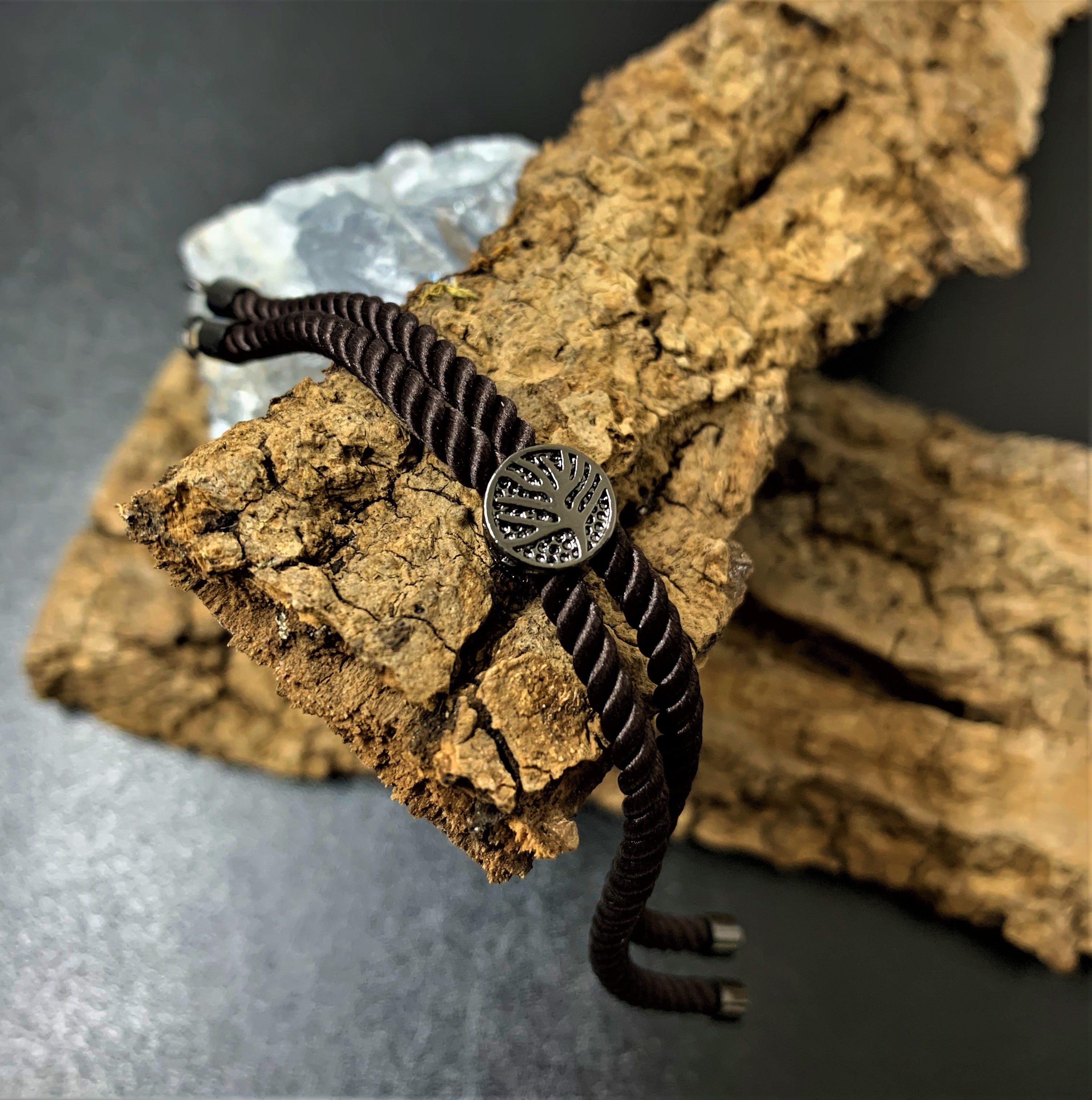 Bracelet en nylon - Brun foncé (1 pce)