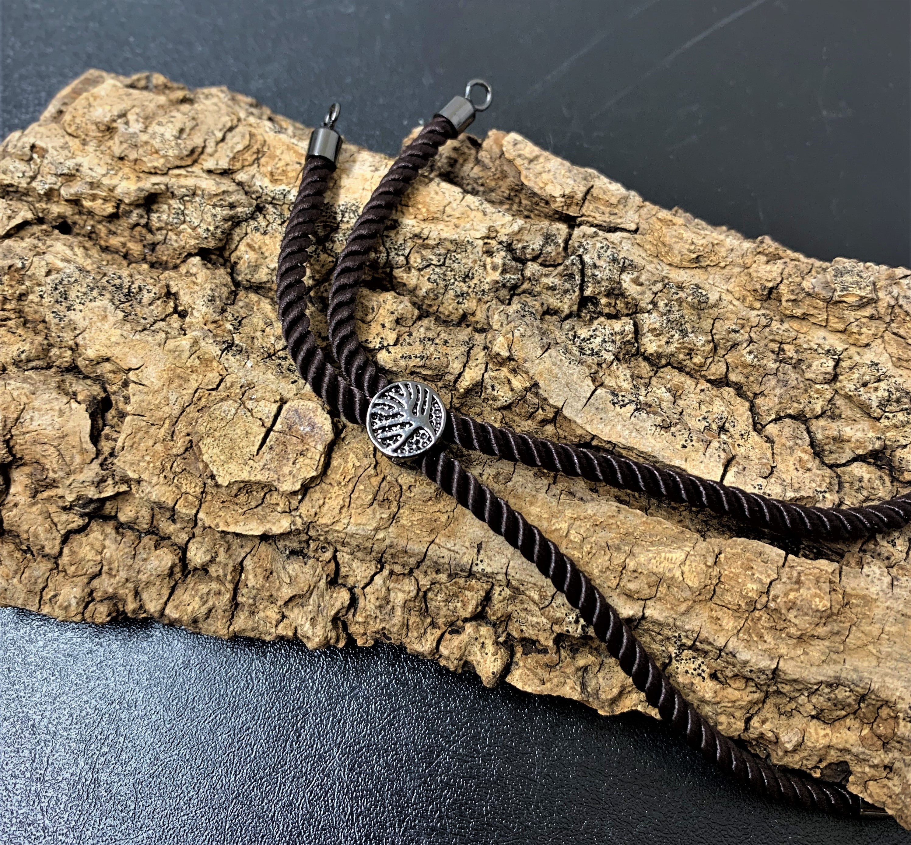 Bracelet en nylon - Brun foncé (1 pce)