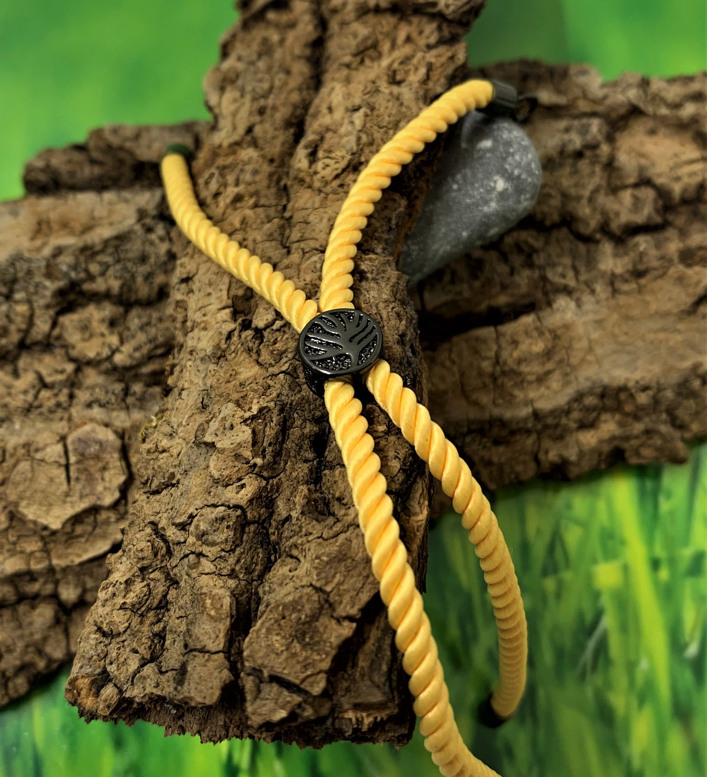 Bracelet en nylon - Jaune (1 pce)