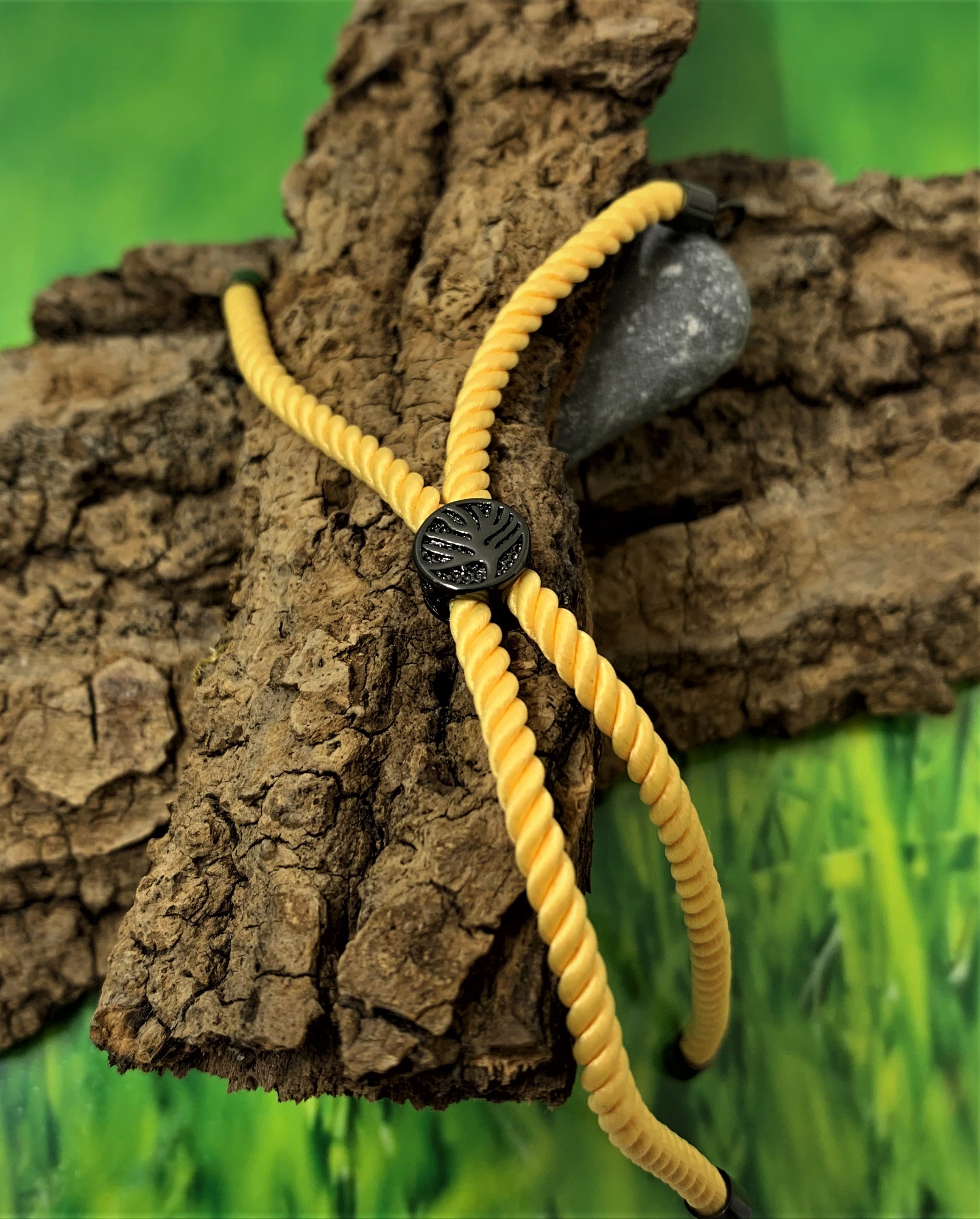 Bracelet en nylon - Jaune (1 pce)