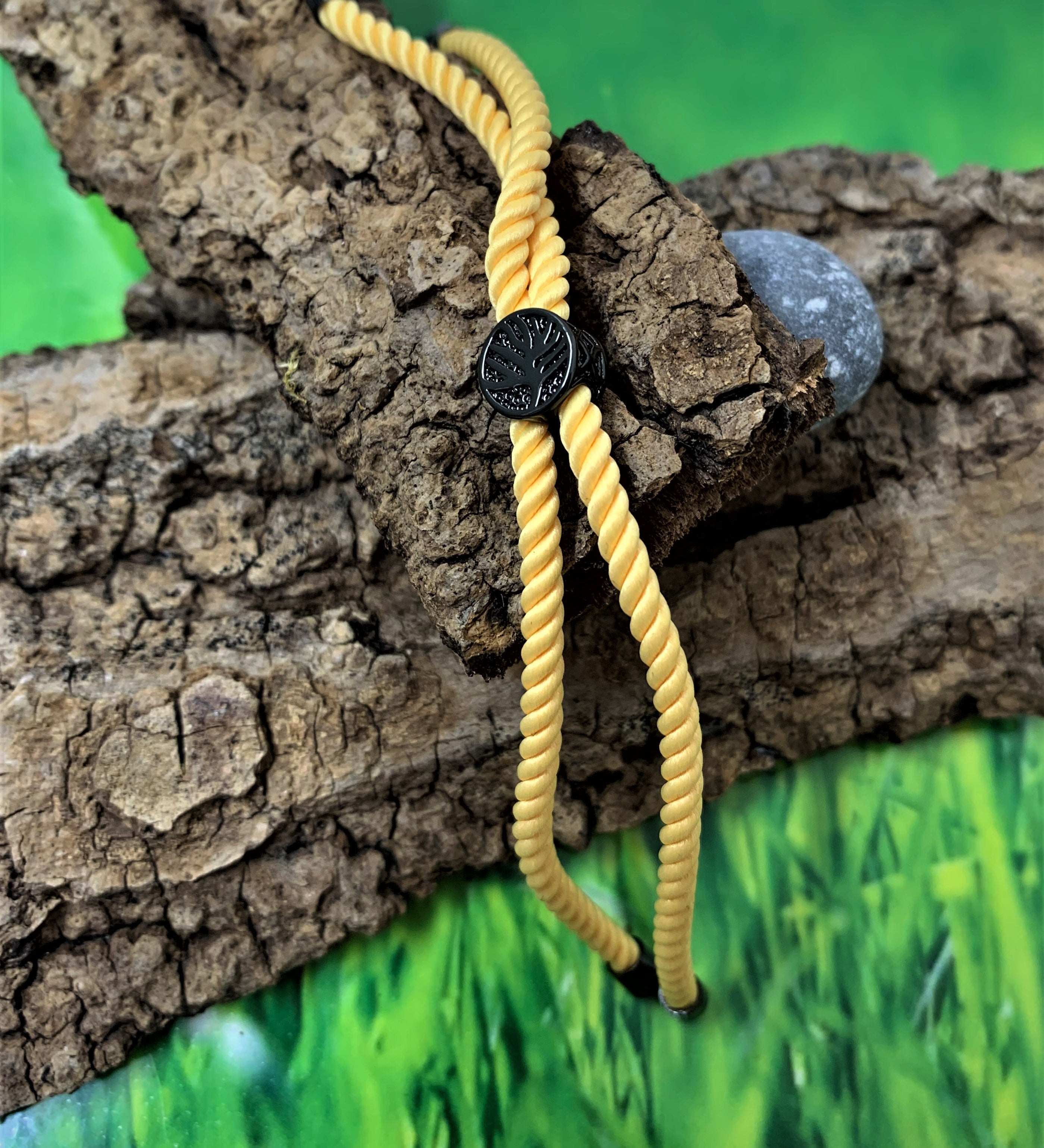 Bracelet en nylon - Jaune (1 pce)