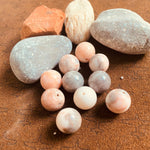 Ronde 10 - Jaspe naturelle zèbre rose (5 pces)