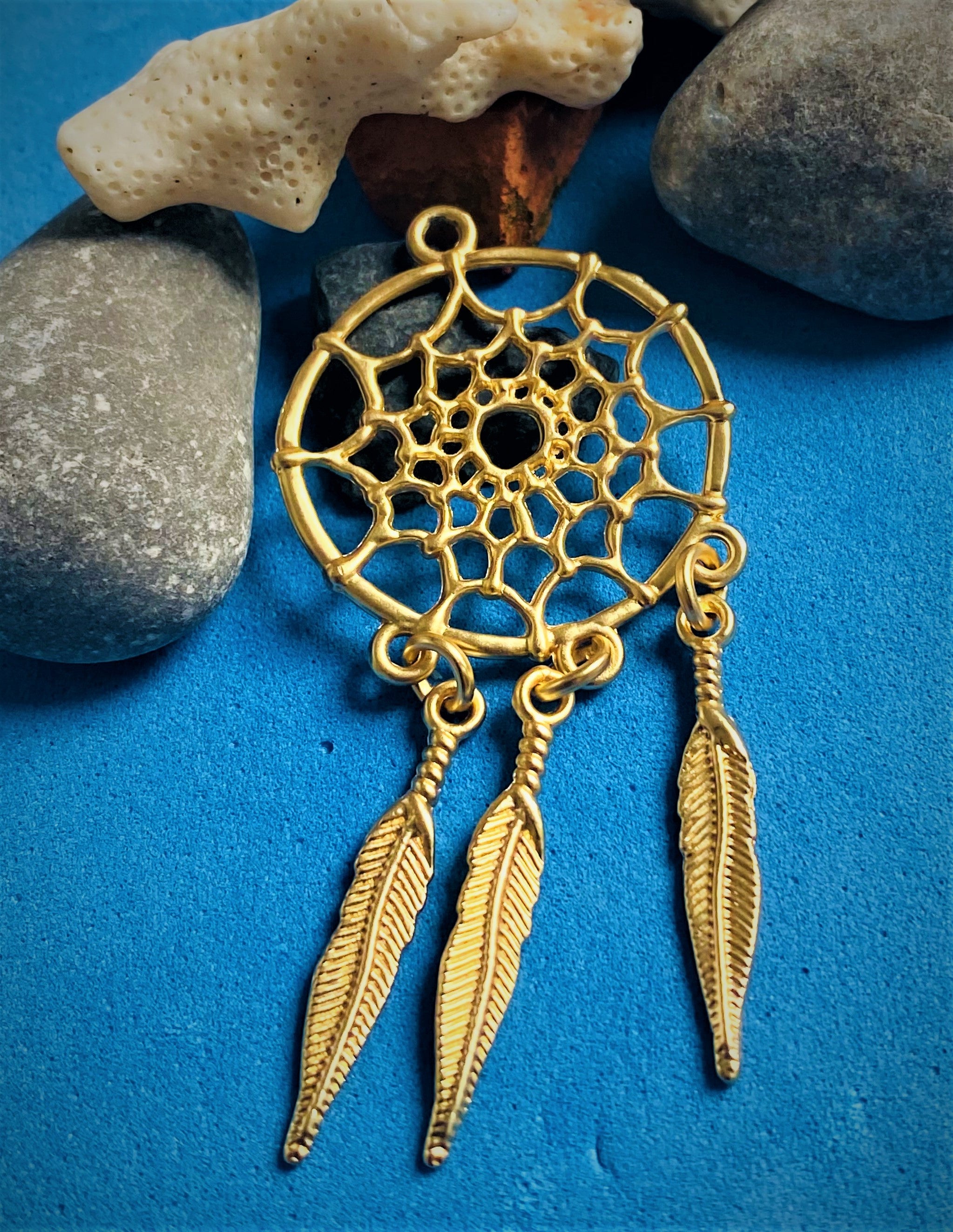 Pendentif - Attrape-rêve Or mat (1 pce)