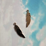 Pendentif - Plume filigrane  Or rose (1 pce)