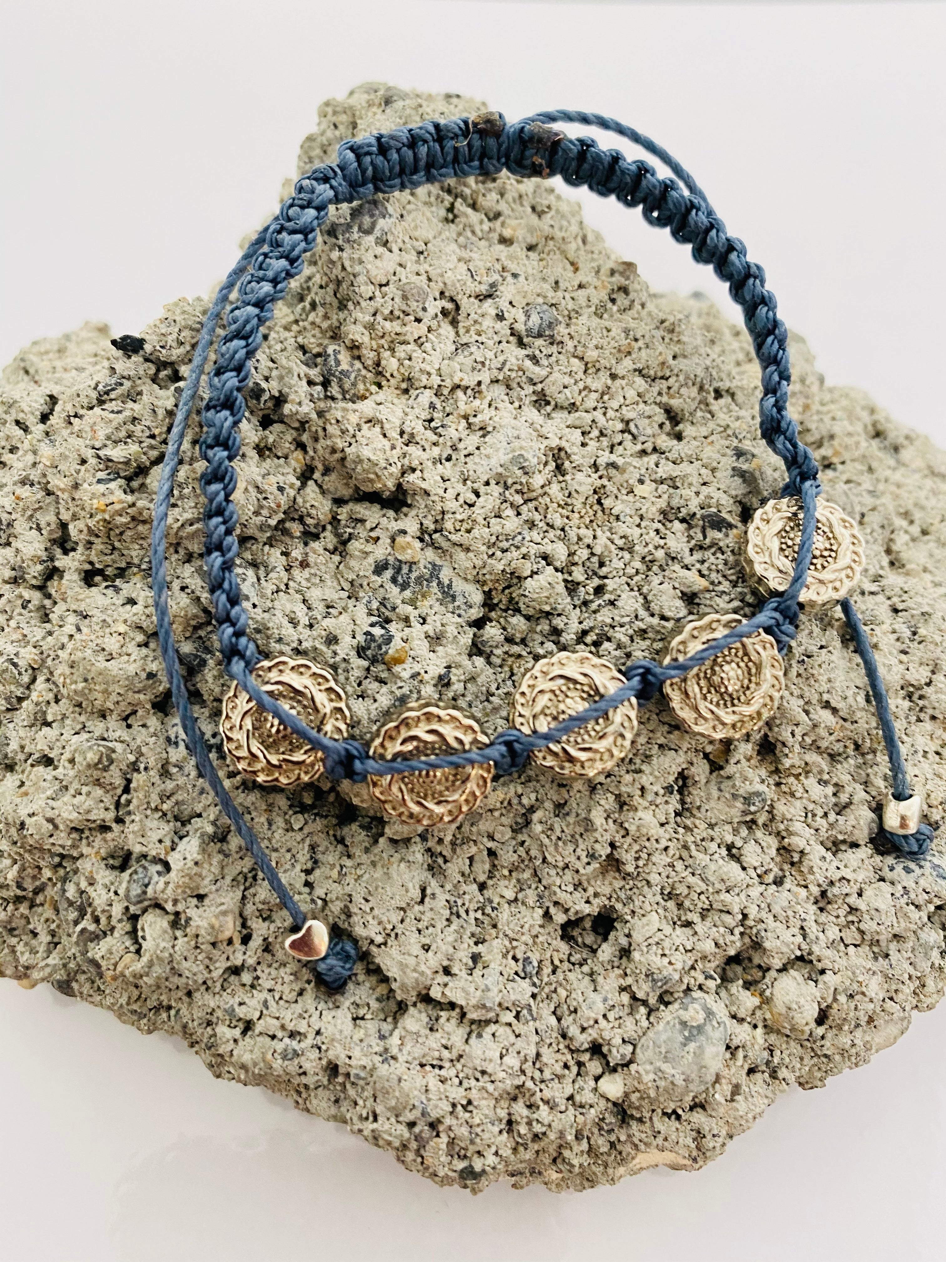 Perle ronde style Tibet (10 pces)