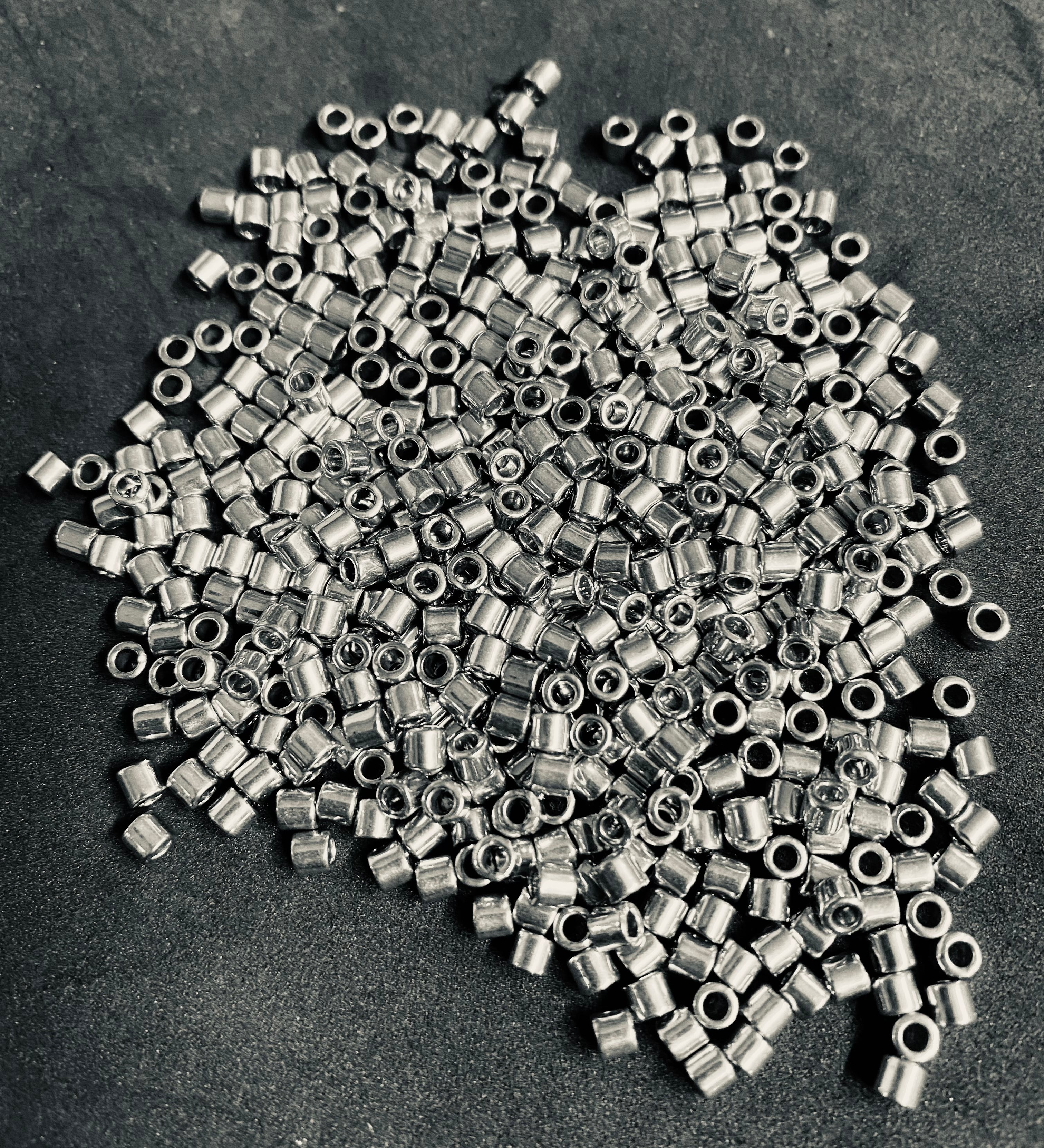 Delica 8 - Perle de verre - Blanc argenté - Palladium (4 g) 