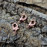 Fermoir - Mousqueton or rose (à la pièce)