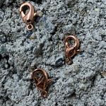 Fermoir - Mousqueton or rose (à la pièce)