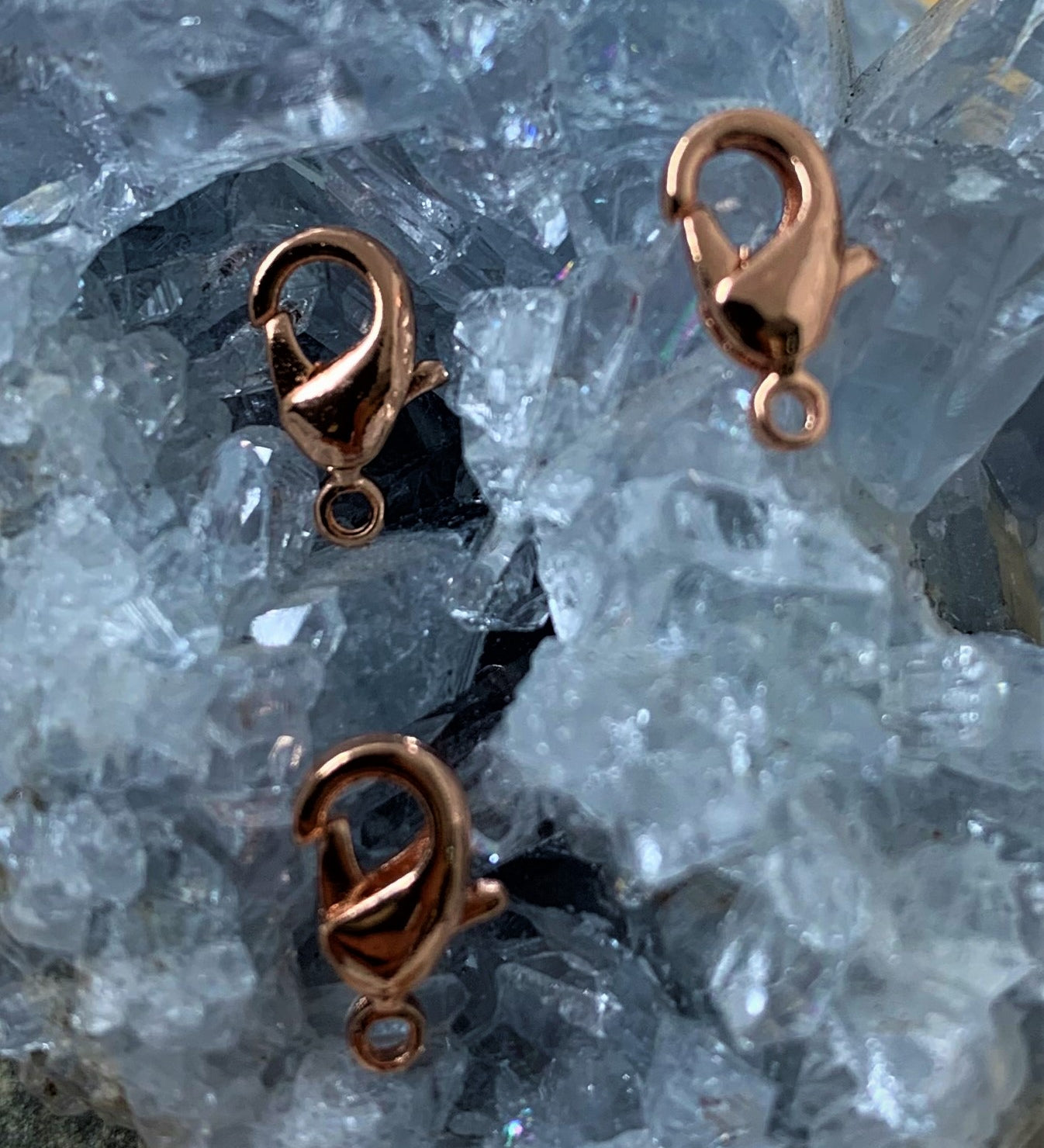 Fermoir - Mousqueton or rose (à la pièce)