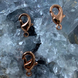 Fermoir - Mousqueton or rose (à la pièce)