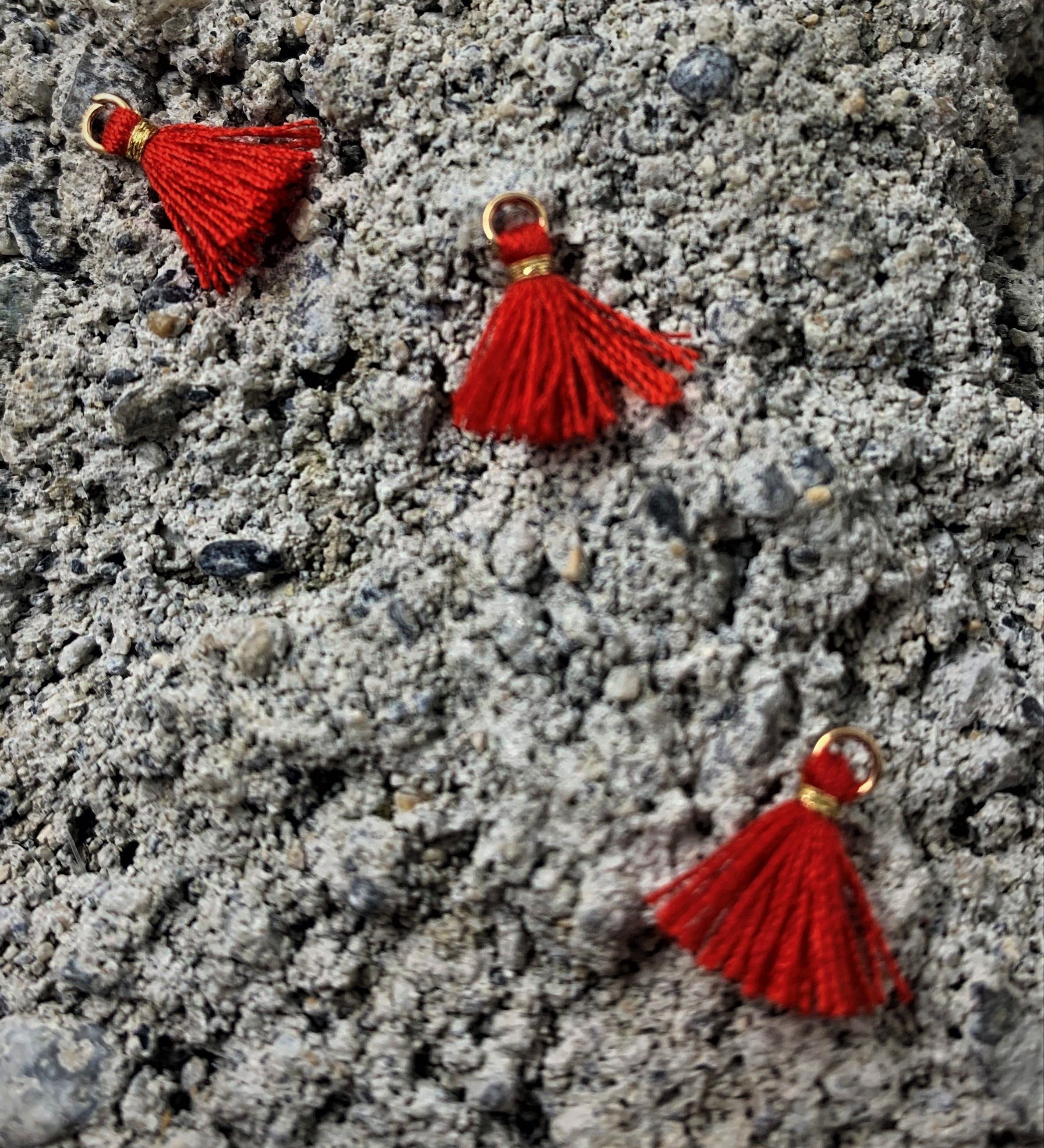 Mini pompon Rouge (1 pce)