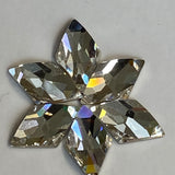 Cabochon Swarovki plat Rhombus, Losange,  Crystal (1pieces)