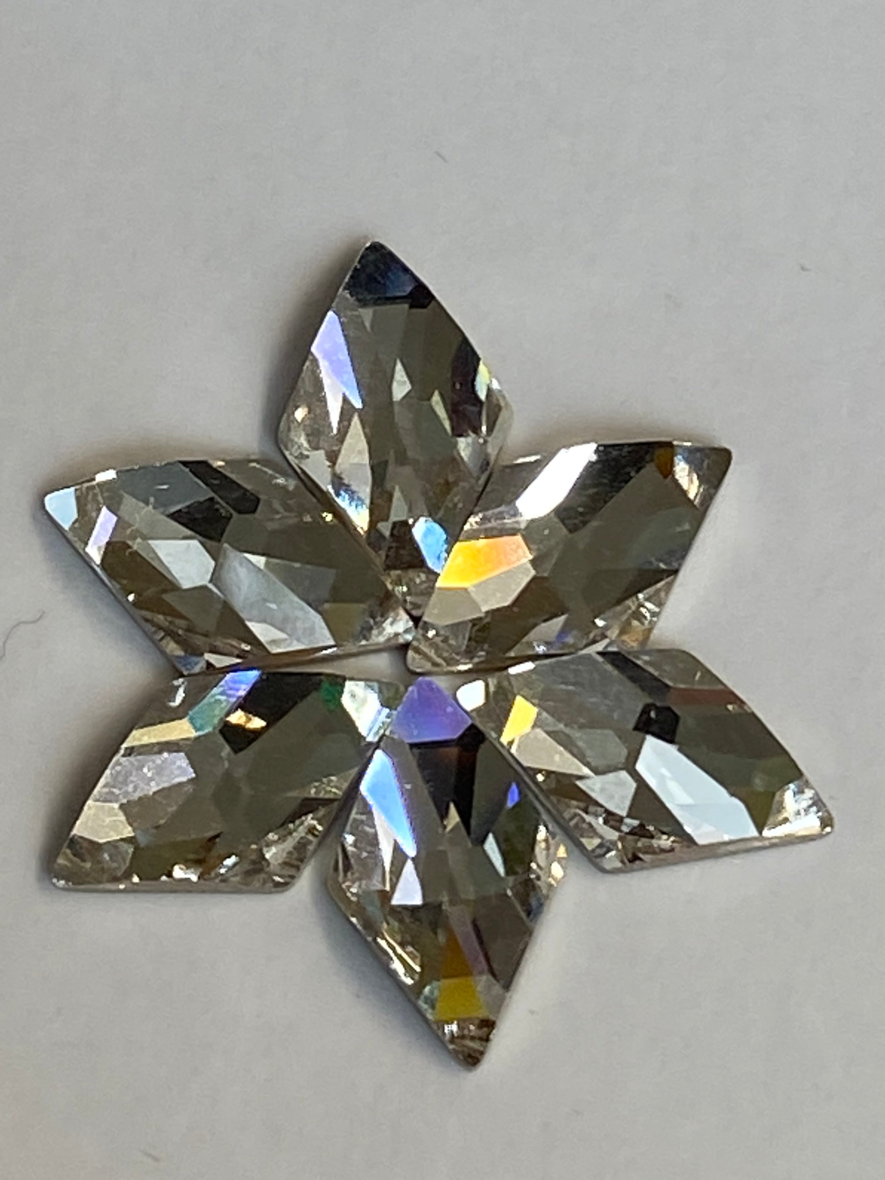 Cabochon Swarovki plat Rhombus, Losange,  Crystal (1pieces)