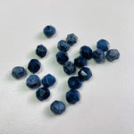 Perles en quartz dumortiérite naturel, taillées à facettes - (10 pces)