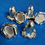 Couvre-Perle fleur 20 mm argenté (à la pièce)