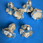 Couvre-Perle fleur 20 mm argenté (à la pièce)