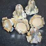 Couvre-Perle fleur 20 mm argenté (à la pièce)