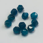 Perles d'œil de tigre naturel, taillées à facettes - (10 pces)