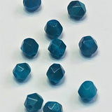 Perles d'œil de tigre naturel, taillées à facettes - (10 pces)