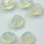 Perles d'opalite, taillées à facettes - (10 pces)