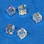 Cube 4 - Crystal AB  4mm ( 5 pces)