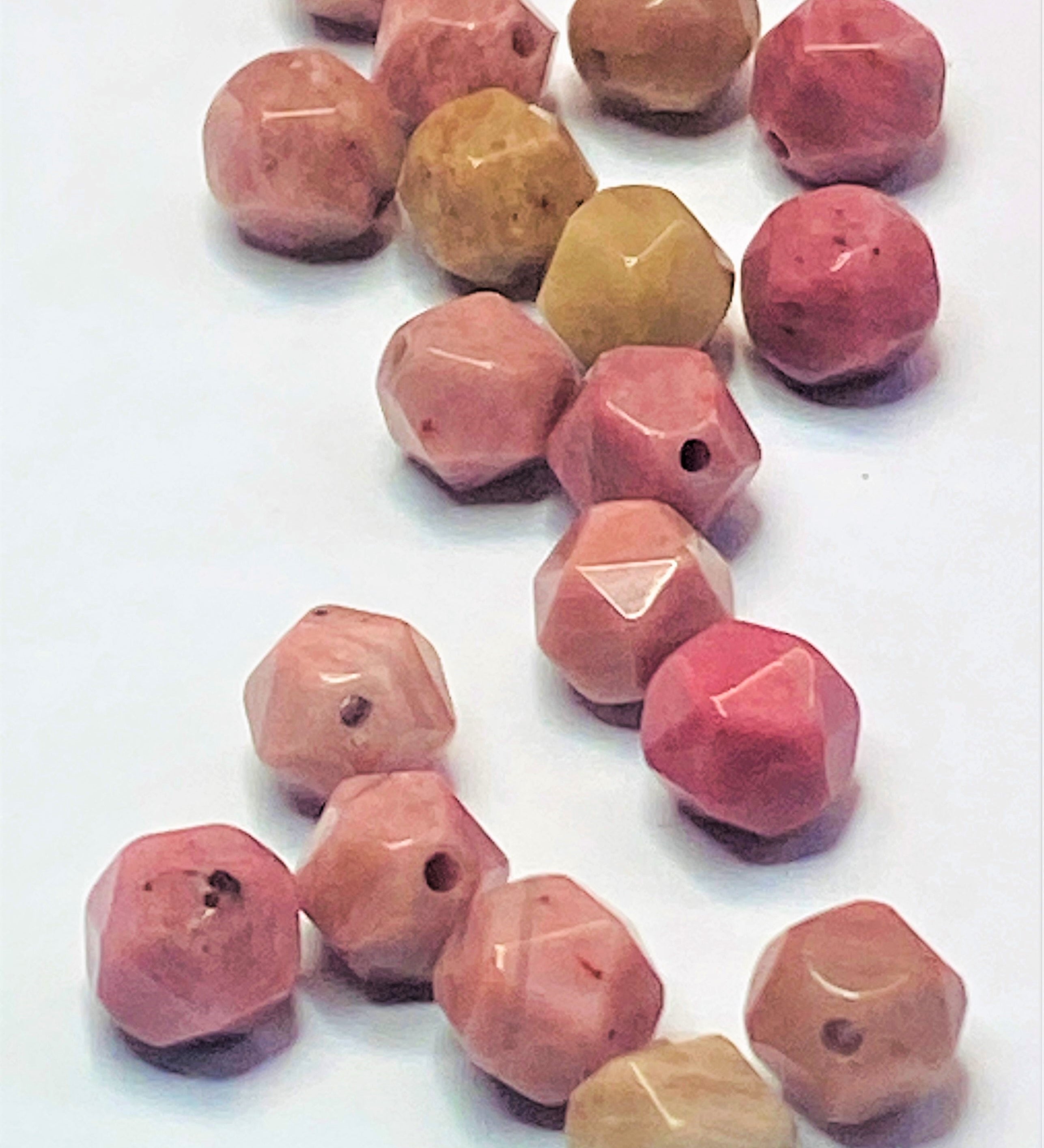 Cube 4mm - Padparadcha (5 pces)