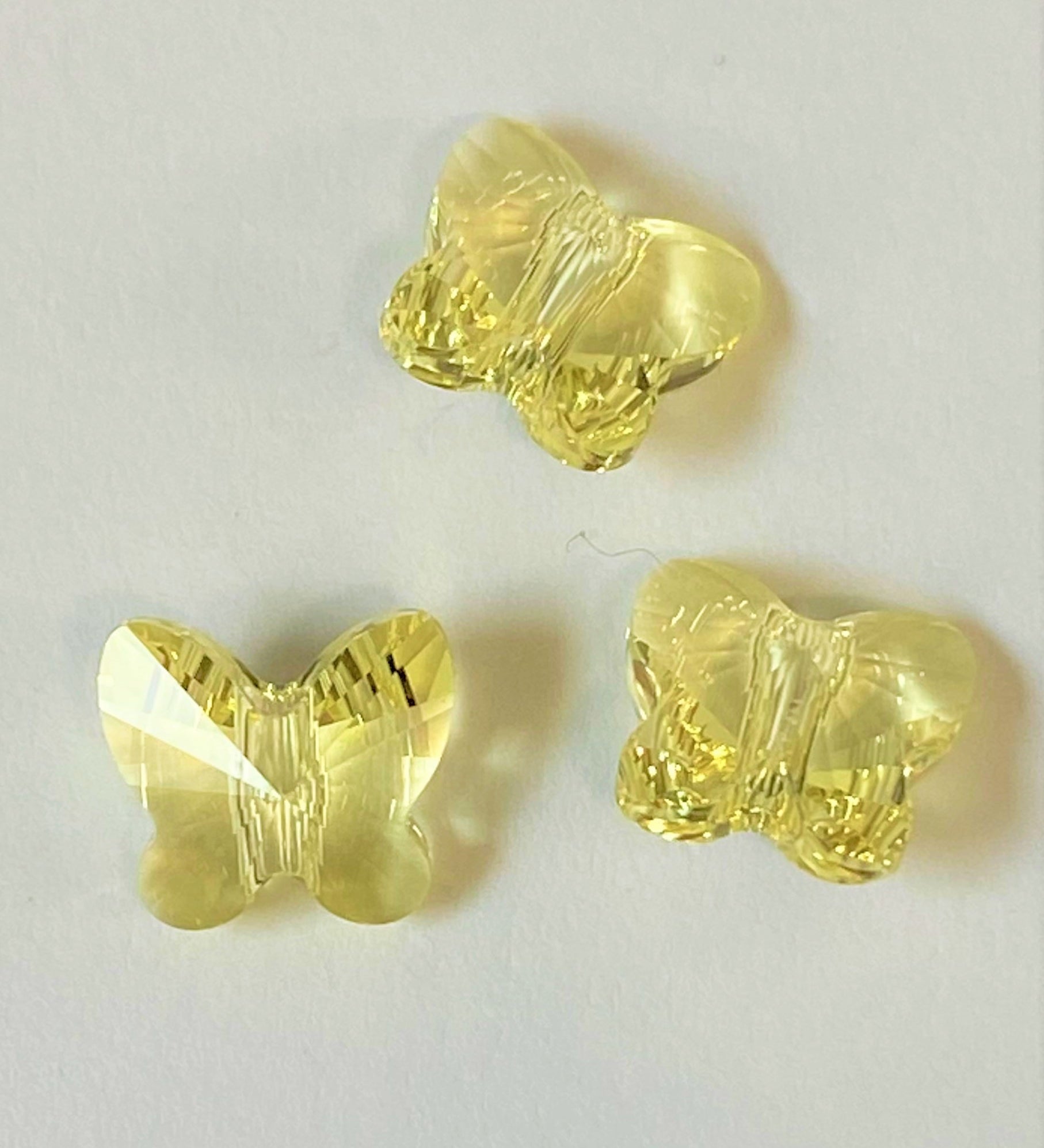 Papillon 8 mm - Jonquille (5 pces)