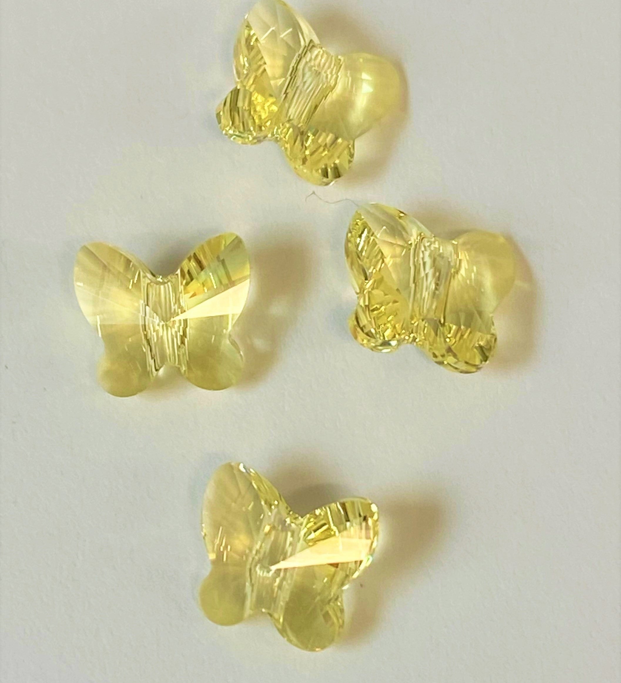 Papillon 8 mm - Jonquille (5 pces)