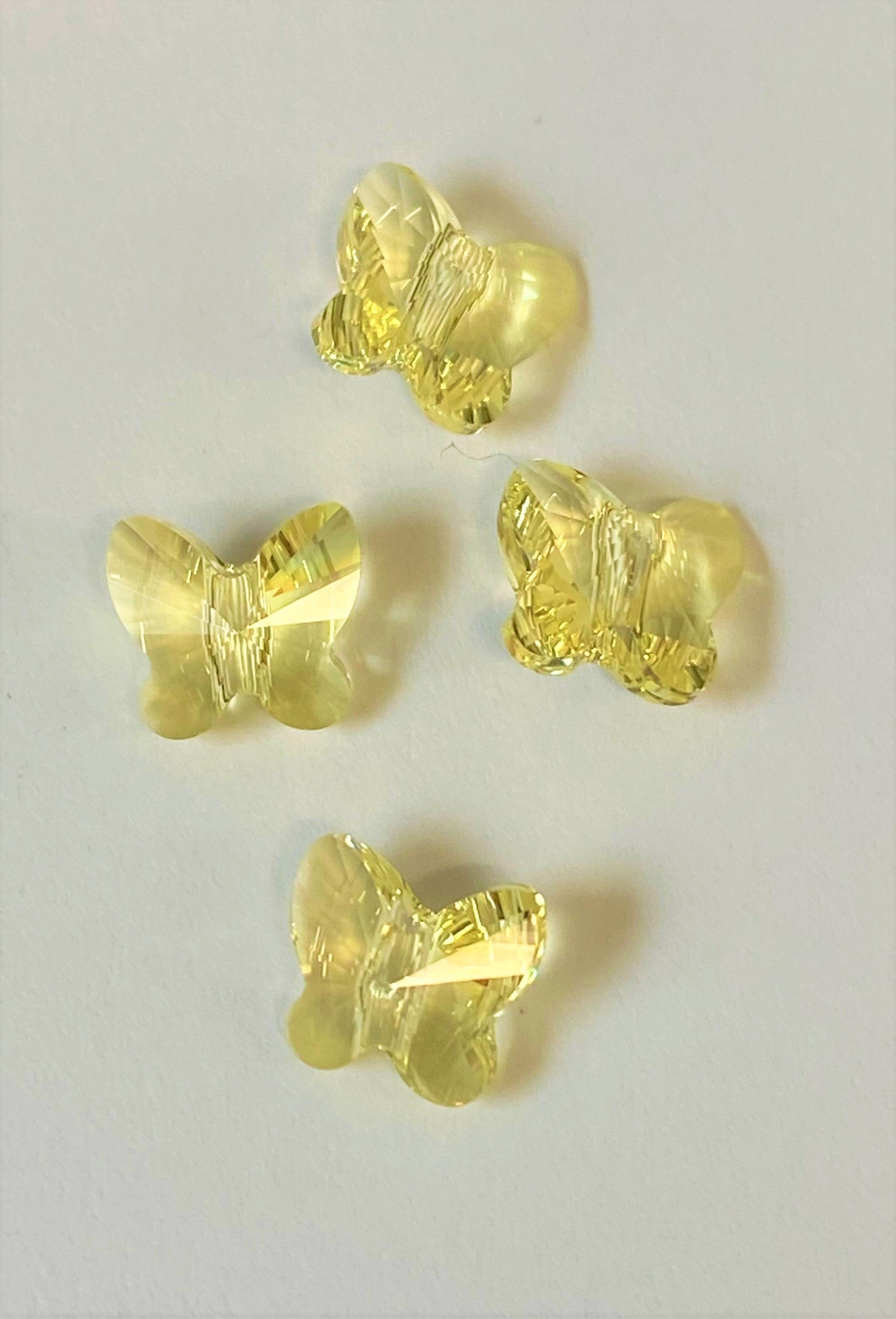 Papillon 8 mm - Jonquille (5 pces)