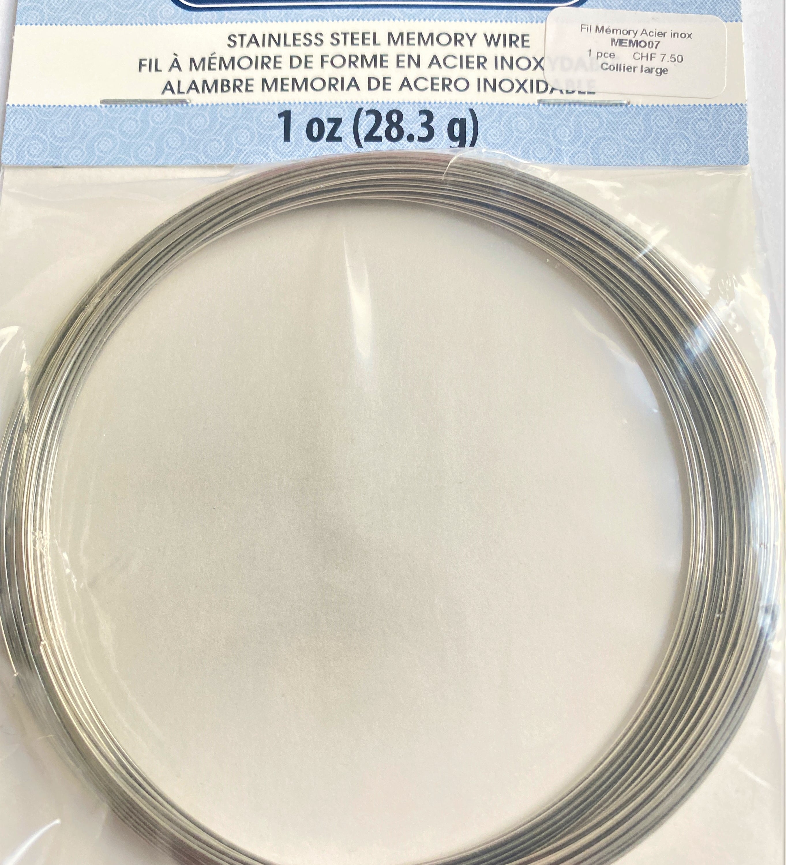 Fil Memory Acier Collier