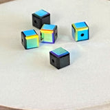 Cube 4mm , Jet AB (5pces)
