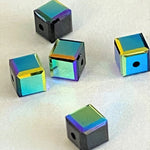 Cube 4mm , Jet AB (5pces)