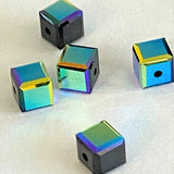 Cube 4mm , Jet AB (5pces)