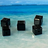 Cube 4mm , Jet  (5pces)