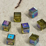 Cube 4 mm , Héliotrope Blue ( 5 pces)