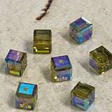 Cube 4 mm , Héliotrope Blue ( 5 pces)
