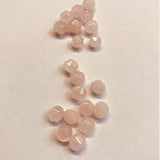 Perles de quartz rose naturel, taillées à facettes - (10 pces)
