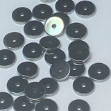 Perles Heishi platinées (sachet 20 pces)