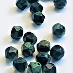 Perles de Jaspe kambaba naturel, taillées à facettes - (10 pces)