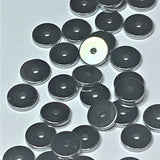 Perles Heishi platinées (sachet 20 pces)