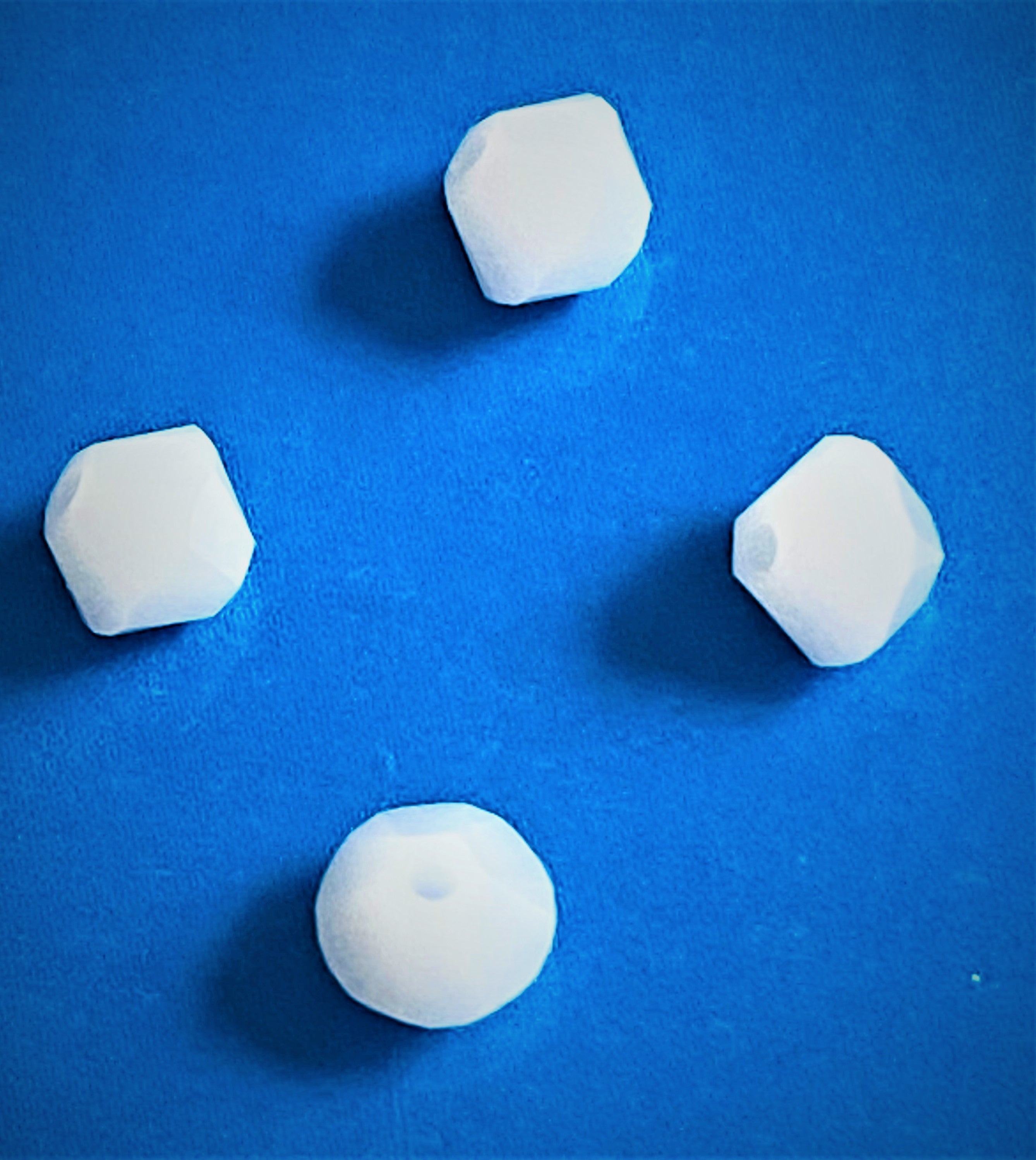 Bicone 4 - Blanc Alabaster (25pces)