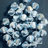 Bicone 4 - Cristal Ombré Bleu (25 pces)