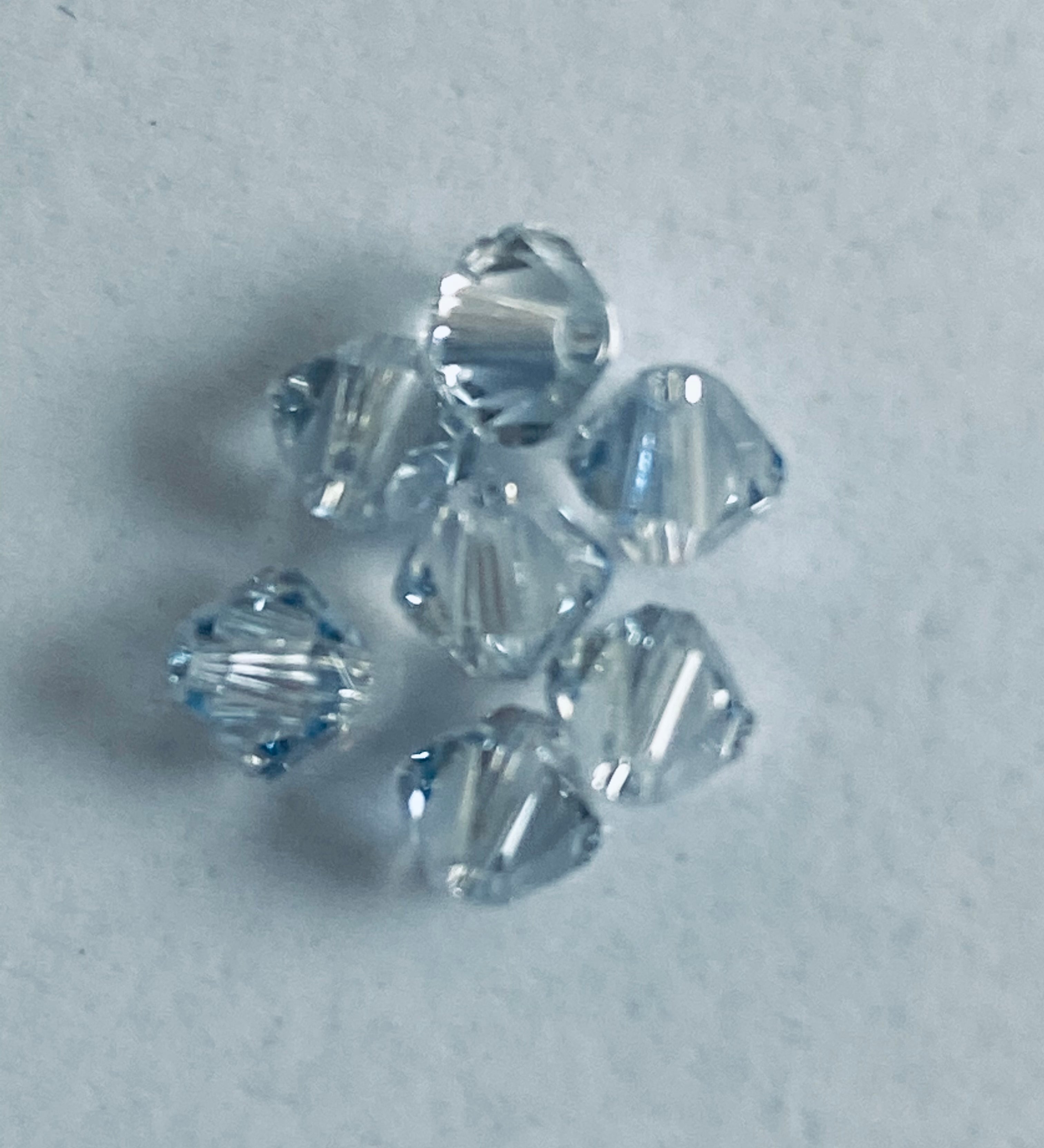 Bicone 4 - Cristal Ombré Bleu (25 pces)